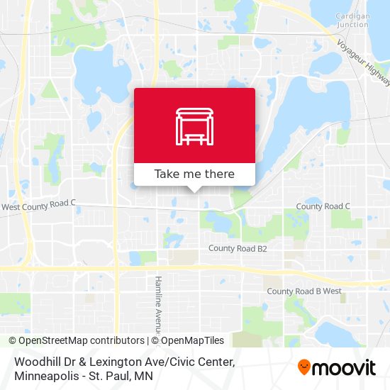 Woodhill Dr & Lexington Ave / Civic Center map
