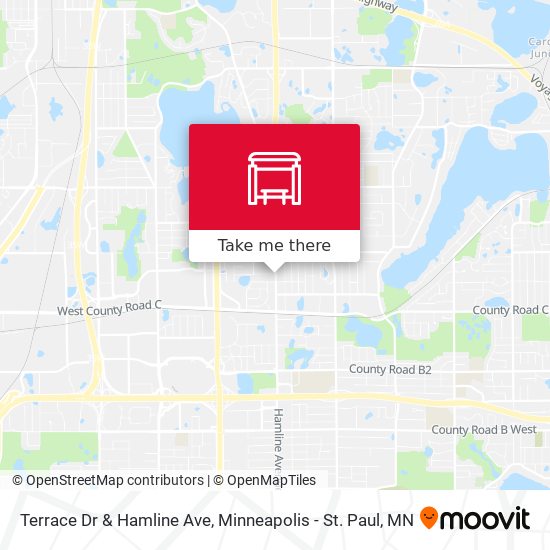 Terrace Dr & Hamline Ave map