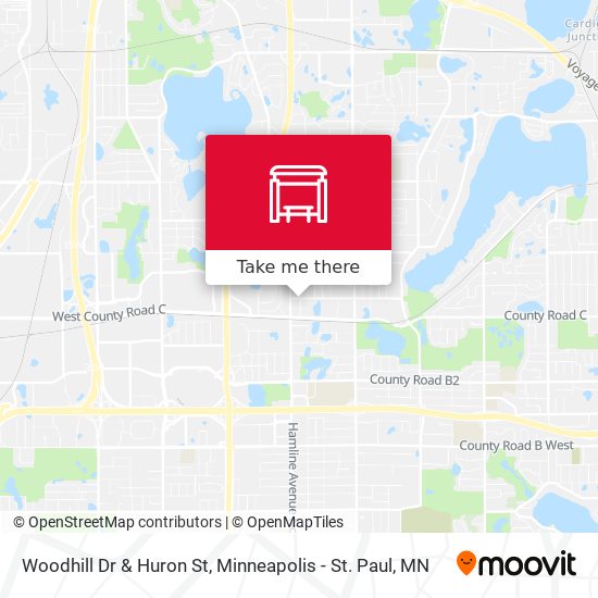 Woodhill Dr & Huron St map