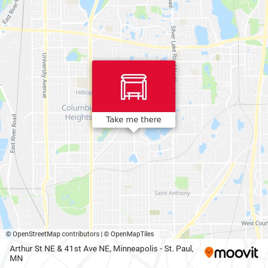 Mapa de Arthur St NE & 41st Ave NE