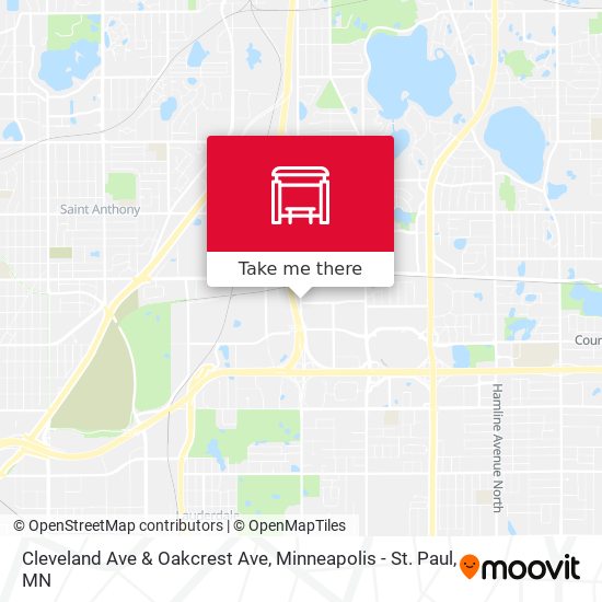 Cleveland Ave & Oakcrest Ave map