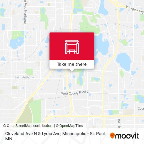 Mapa de Cleveland Ave N & Lydia Ave
