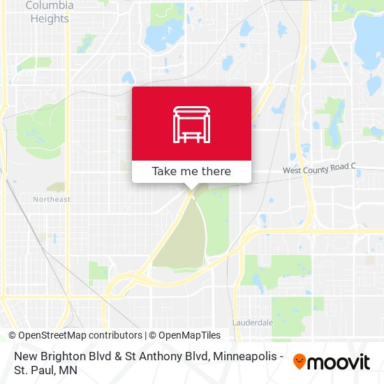 New Brighton Blvd & St Anthony Blvd map