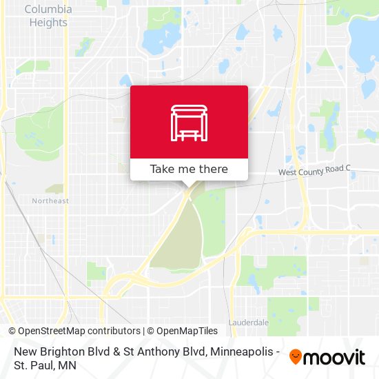 New Brighton Blvd & St Anthony Blvd map