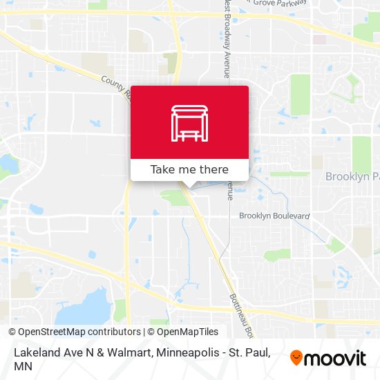 Mapa de Lakeland Ave N & Walmart