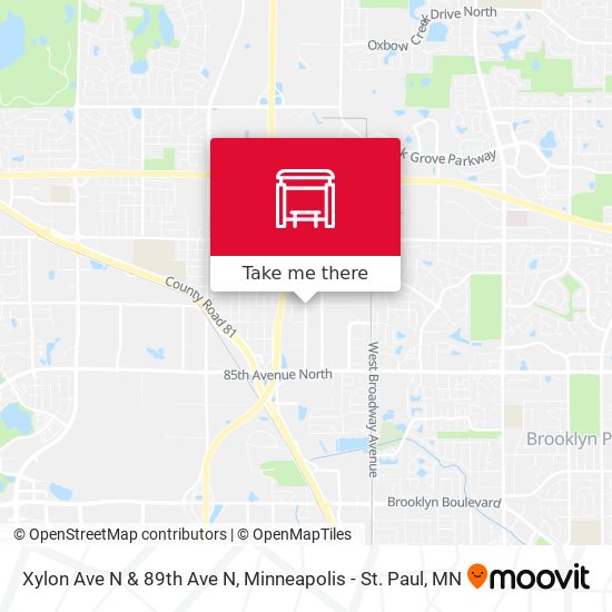 Mapa de Xylon Ave N & 89th Ave N