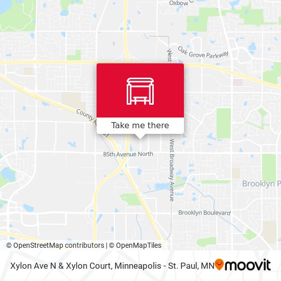 Xylon Ave N & Xylon Court map