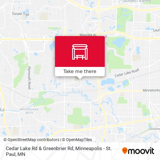 Cedar Lake Rd & Greenbrier Rd map