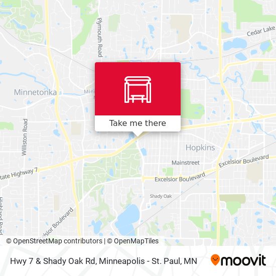 Mapa de Hwy 7 & Shady Oak Rd