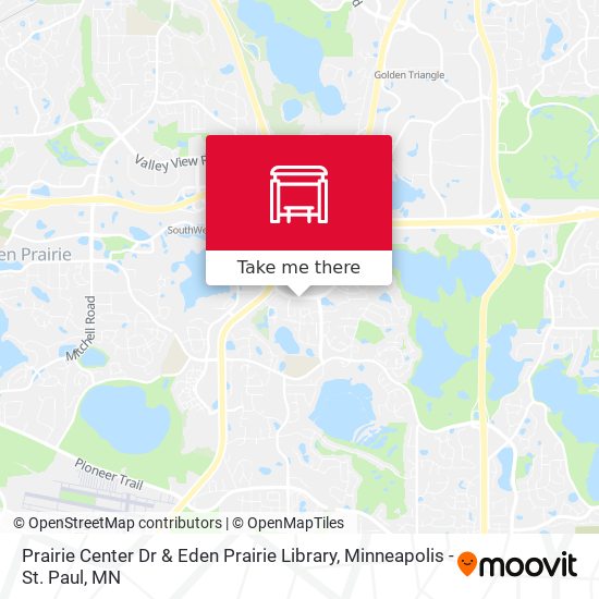 Mapa de Prairie Center Dr & Eden Prairie Library