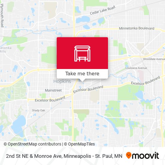 2nd St NE & Monroe Ave map