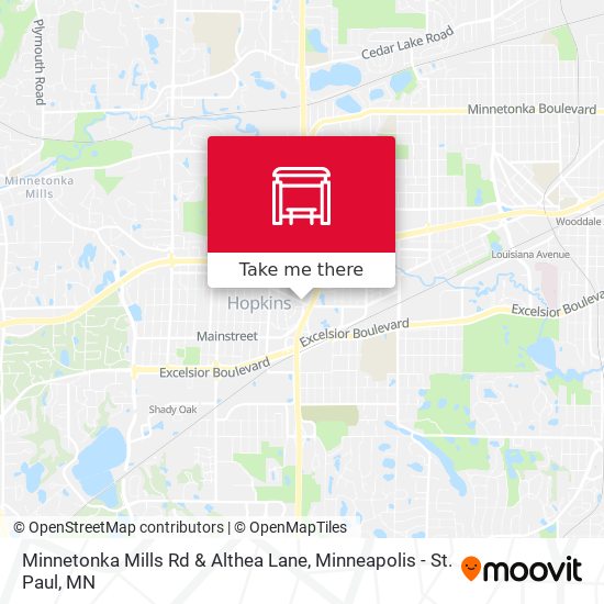 Minnetonka Mills Rd & Althea Lane map