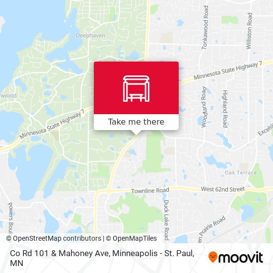 Mapa de Co Rd 101 & Mahoney Ave