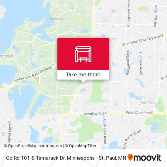 Mapa de Co Rd 101 & Tamarack Dr