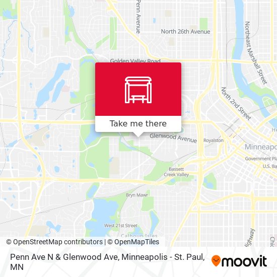 Penn Ave N & Glenwood Ave map