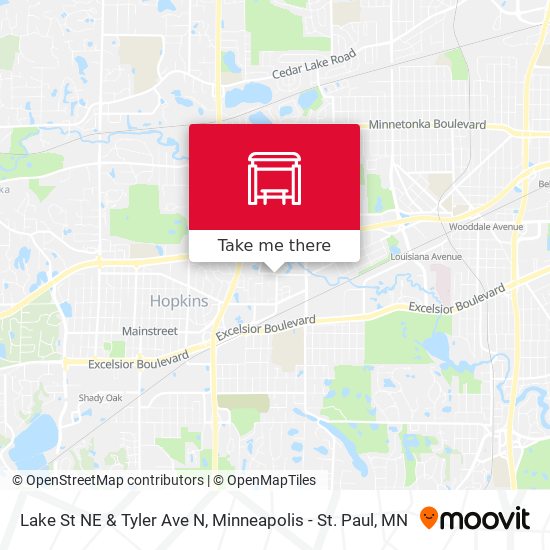 Lake St NE & Tyler Ave N map