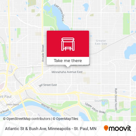 Atlantic St & Bush Ave map