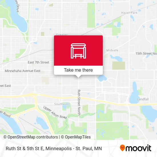 Ruth St & 5th St E map