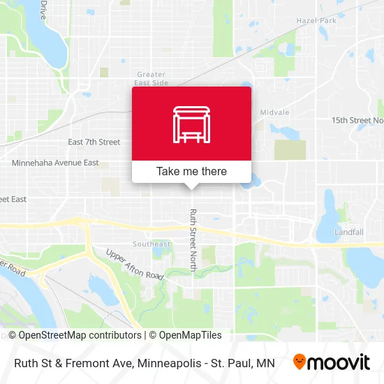 Ruth St & Fremont Ave map