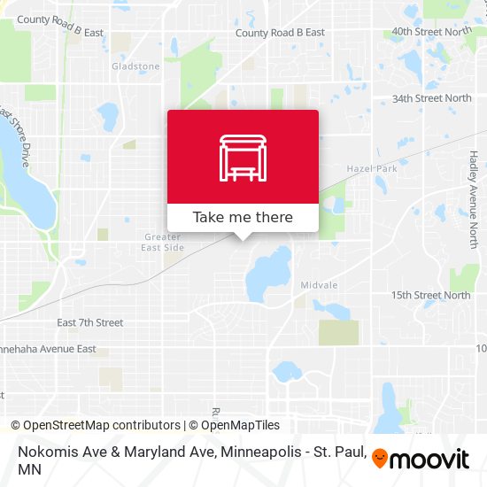 Nokomis Ave & Maryland Ave map