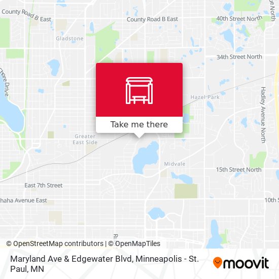 Maryland Ave & Edgewater Blvd map