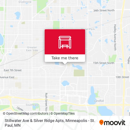Stillwater Ave & Silver Ridge Apts map