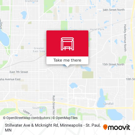 Stillwater Ave & Mcknight Rd map