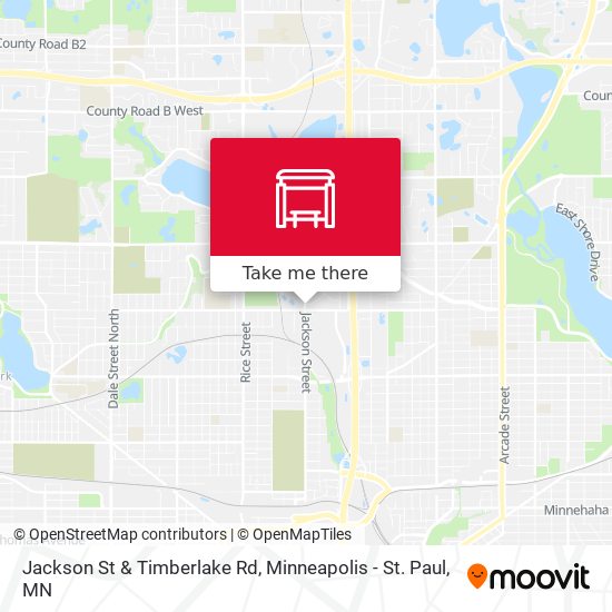 Jackson St & Timberlake Rd map