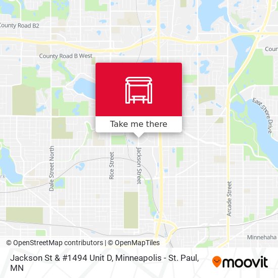 Jackson St & #1494 Unit D map