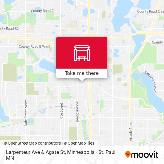 Larpenteur Ave & Agate St map