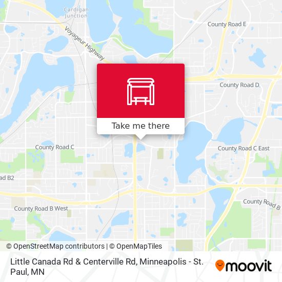 Little Canada Rd & Centerville Rd map
