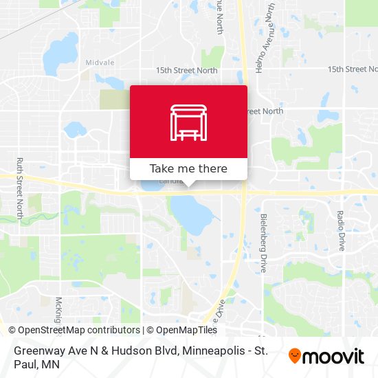 Greenway Ave N & Hudson Blvd map