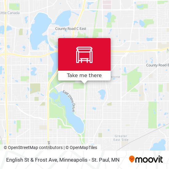 English St & Frost Ave map