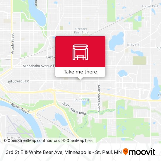 Mapa de 3rd St E & White Bear Ave