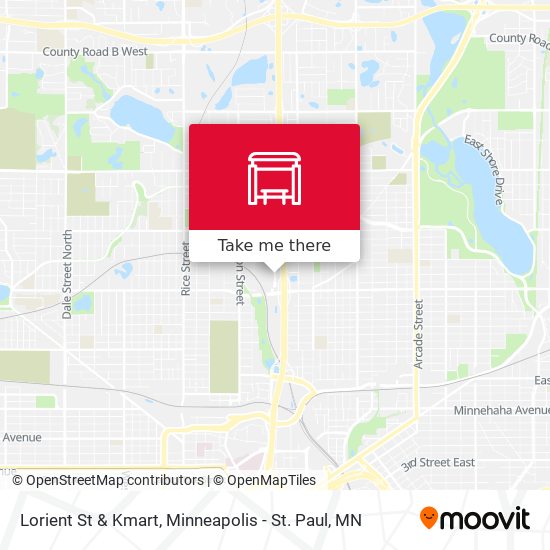 Lorient St & Kmart map