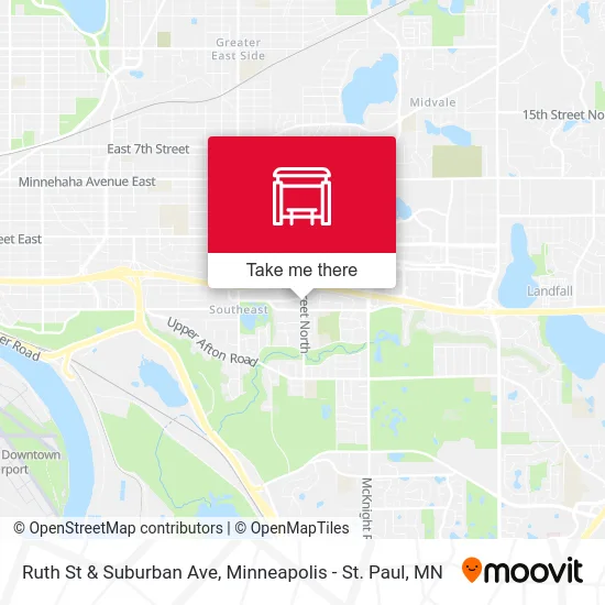 Ruth St & Suburban Ave map