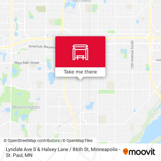 Lyndale Ave S & Halsey Lane / 86th St map