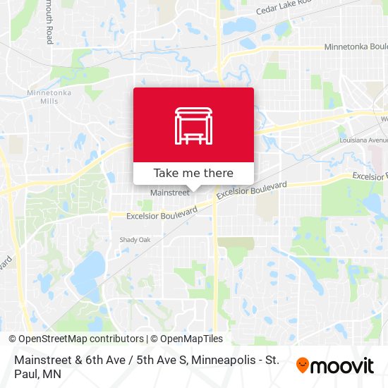 Mainstreet & 6th Ave / 5th Ave S map