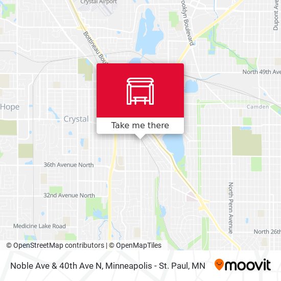 Noble Ave & 40th Ave N map