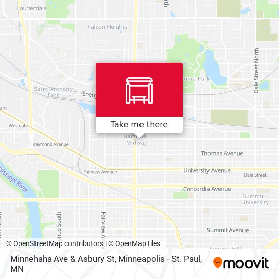 Mapa de Minnehaha Ave & Asbury St