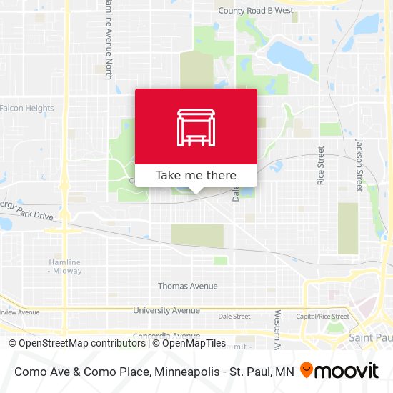 Como Ave & Como Place map