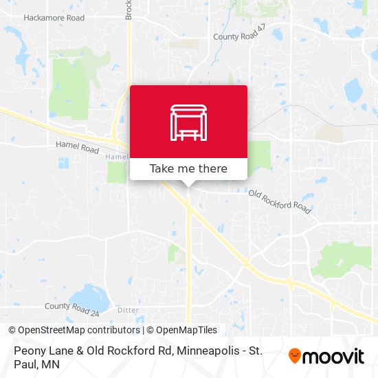 Peony Lane & Old Rockford Rd map