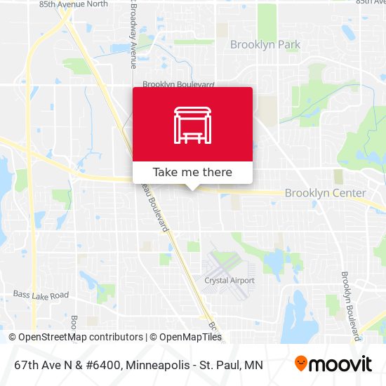 67th Ave N & #6400 map