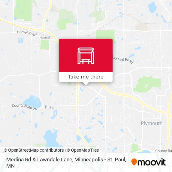 Medina Rd & Lawndale Lane map