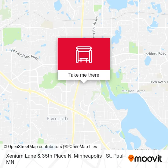 Xenium Lane & 35th Place N map