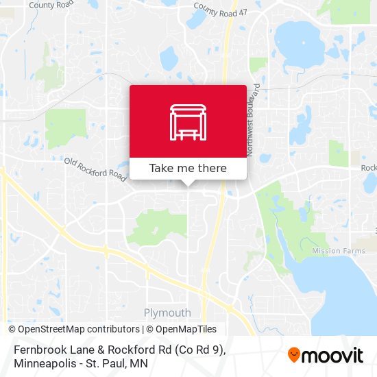 Mapa de Fernbrook Lane & Rockford Rd (Co Rd 9)