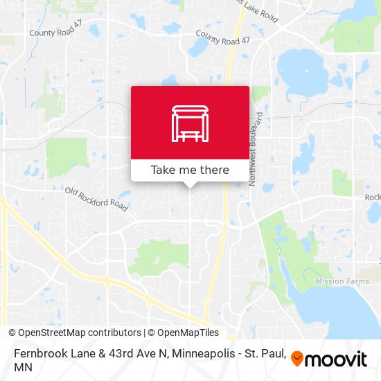 Fernbrook Lane & 43rd Ave N map