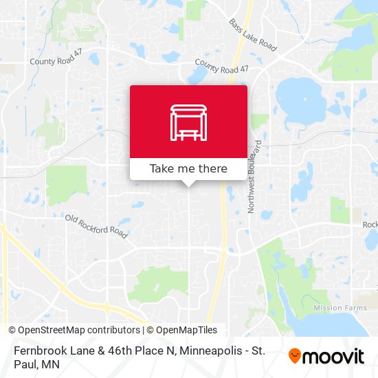Fernbrook Lane & 46th Place N map