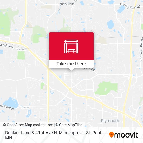Mapa de Dunkirk Lane & 41st Ave N