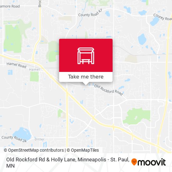 Old Rockford Rd & Holly Lane map